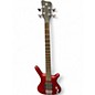 Used RockBass by Warwick Corvette $$4 Trans Red Electric Bass Guitar thumbnail