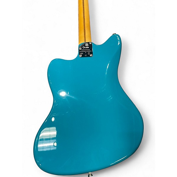 Used Fender American Professional II Jazzmaster Miami Blue Solid Body Electric Guitar