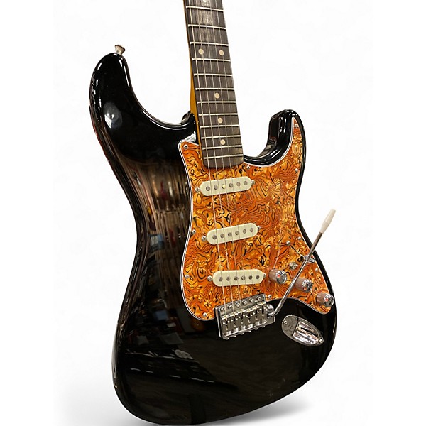 Used Fender Modern Player Short Scale Stratocaster HSS Black Solid Body Electric Guitar