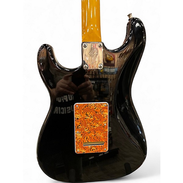 Used Fender Modern Player Short Scale Stratocaster HSS Black Solid Body Electric Guitar