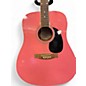 Used Corbin CG99PI Pink Acoustic Guitar