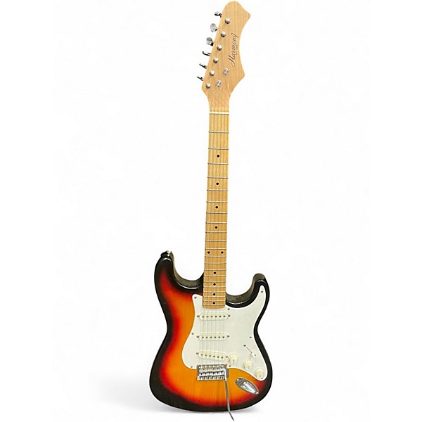 Used Harmony Stratocaster 2 Color Sunburst Solid Body Electric Guitar