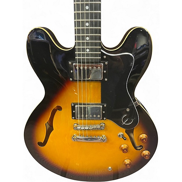 Used Epiphone Dot 3 Color Sunburst Hollow Body Electric Guitar