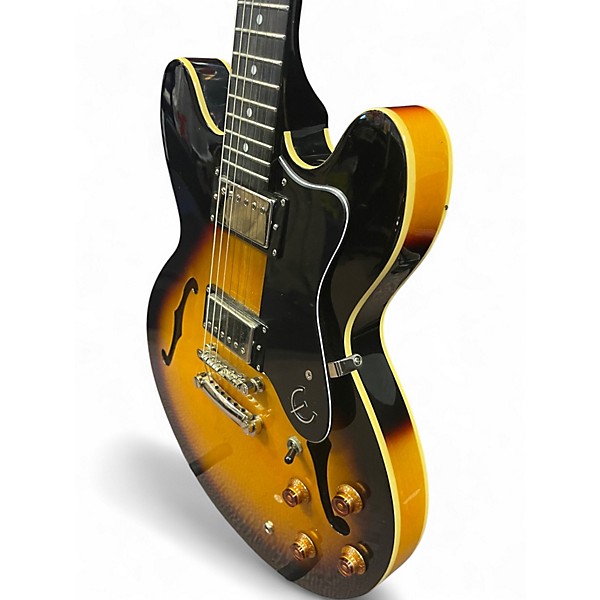 Used Epiphone Dot 3 Color Sunburst Hollow Body Electric Guitar