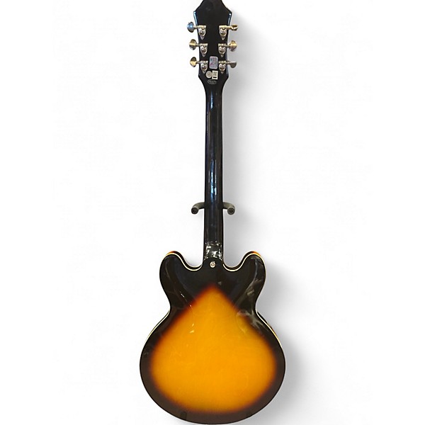 Used Epiphone Dot 3 Color Sunburst Hollow Body Electric Guitar