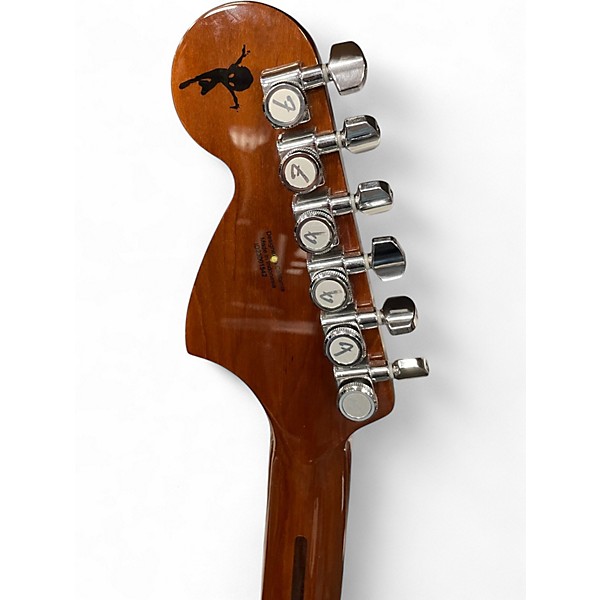 Used Fender Tom DeLonge Starcaster Surf Green Hollow Body Electric Guitar