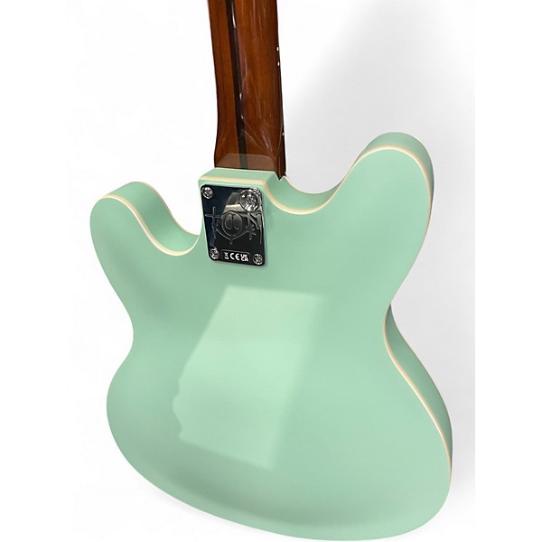 Used Fender Tom DeLonge Starcaster Surf Green Hollow Body Electric Guitar