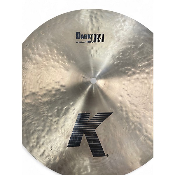 Used Zildjian 16in K Thin Dark Crash Cymbal