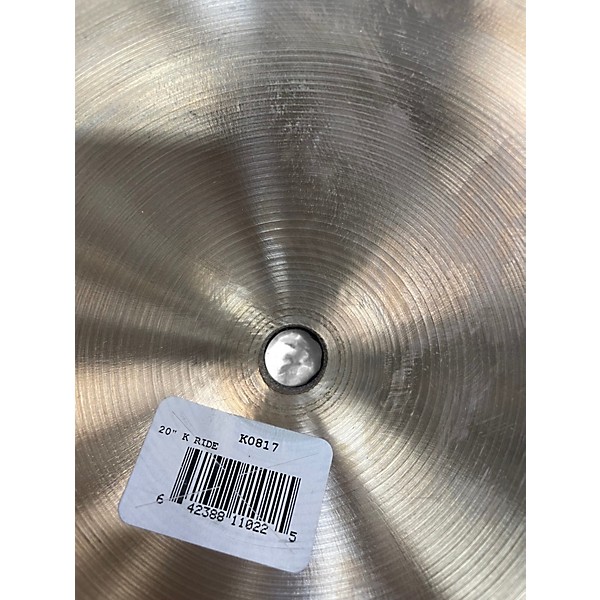 Used Zildjian 20in K Ride Cymbal