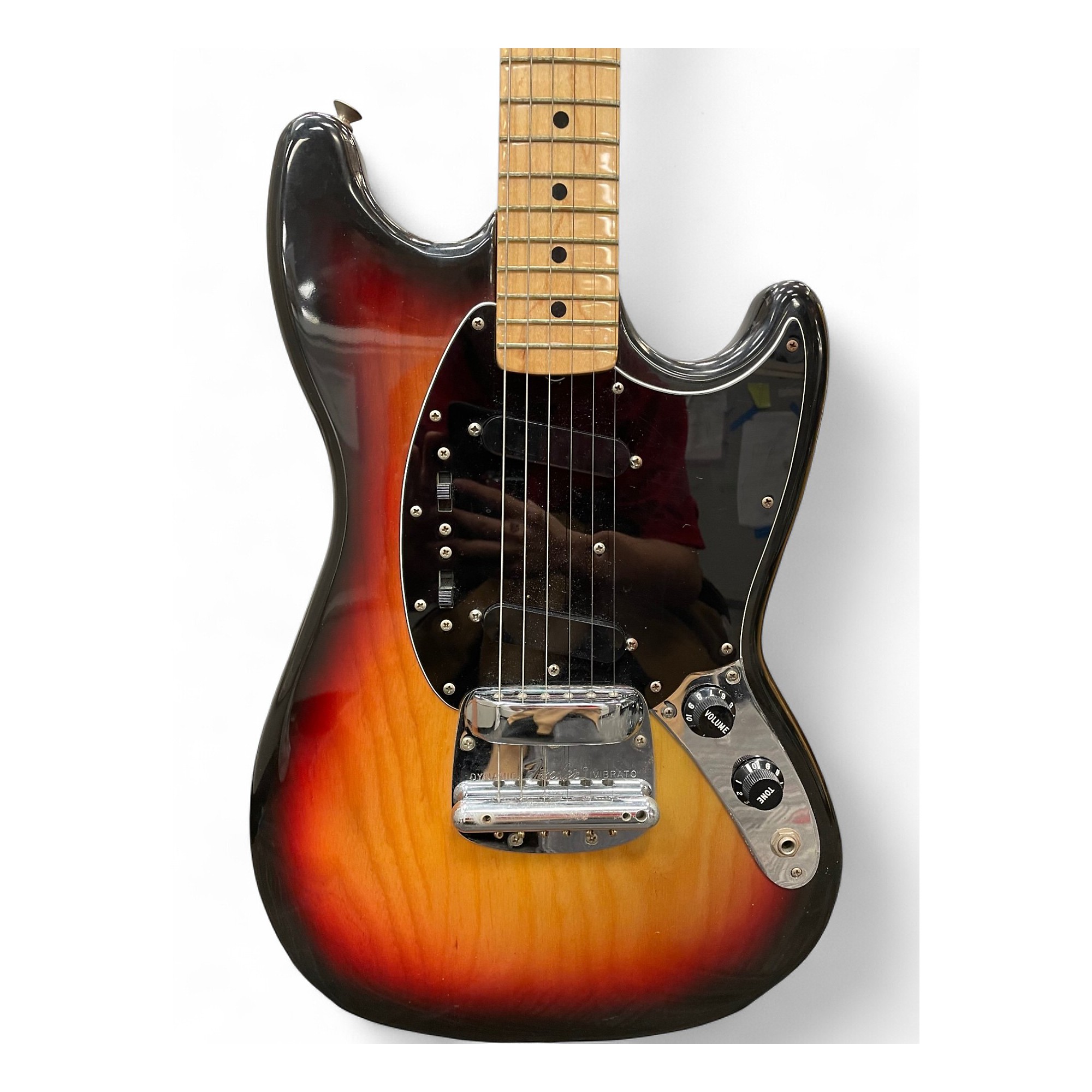 Vintage 1978 Fender Mustang Sunburst Solid Body Electric Guitar