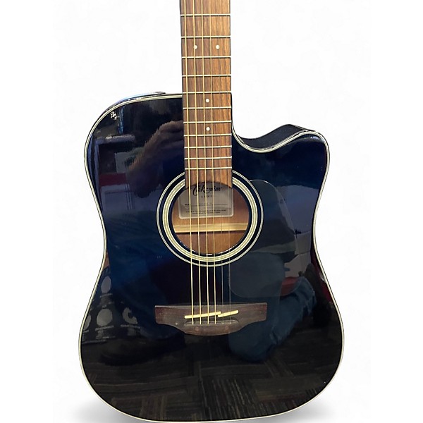 Used Takamine GD30CE Black Acoustic Electric Guitar