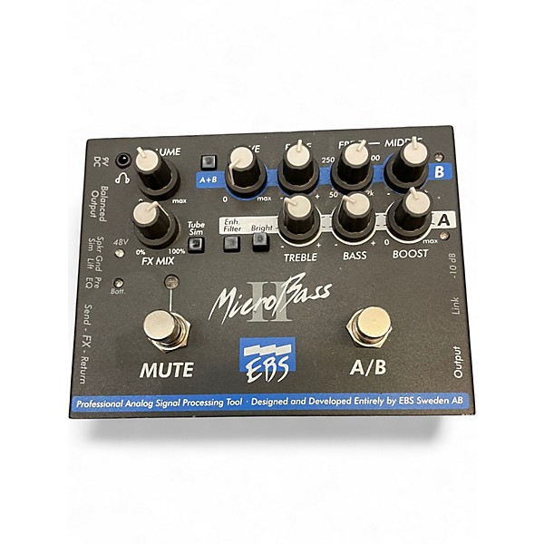 Used EBS MicroBass II Bass Preamp