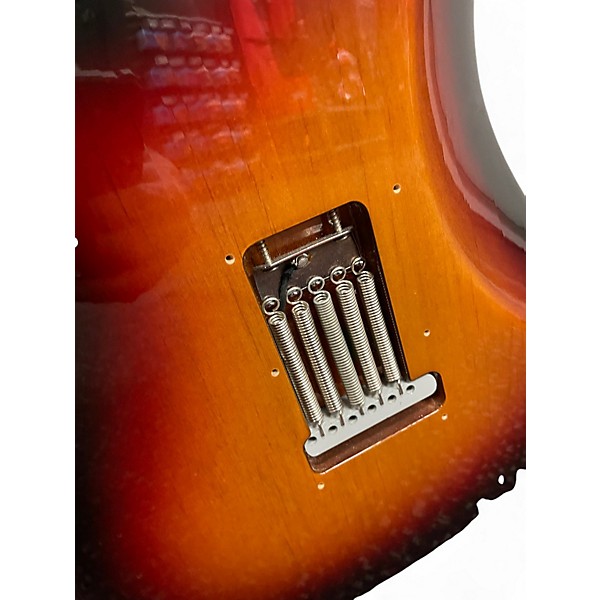 Used 2005 Fender Stevie Ray Vaughan Lenny Replica 3 Color Sunburst Solid Body Electric Guitar
