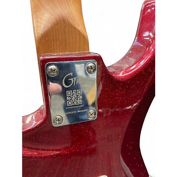 Used Mooer S800 RED SPARKLE Solid Body Electric Guitar
