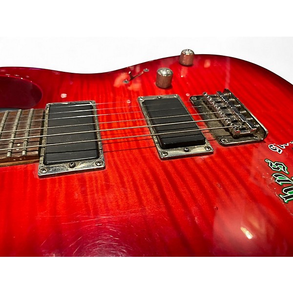 Used Ibanez RG321FMSP RG Series Crimson Red Burst Solid Body Electric Guitar