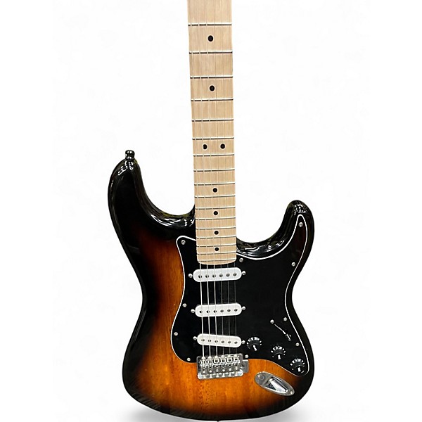 Used Squier Standard Stratocaster 2 Tone Sunburst Solid Body Electric Guitar