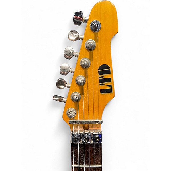 Used ESP LTD ST203FR Black Relic Solid Body Electric Guitar