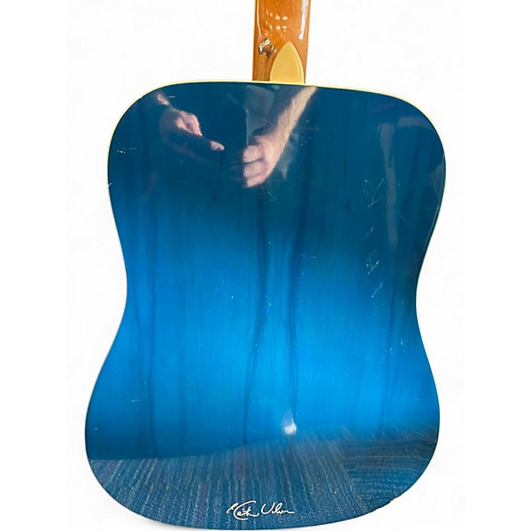 Used Keith Urban AMERICAN VINTAGE LTD EDITION Blue Acoustic Guitar