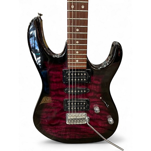 Used Ibanez GRX70QA VIOLET SUNBURST Solid Body Electric Guitar