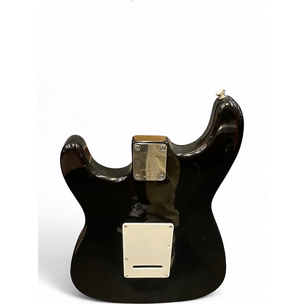 Used Squier Stratocaster Black Solid Body Electric Guitar