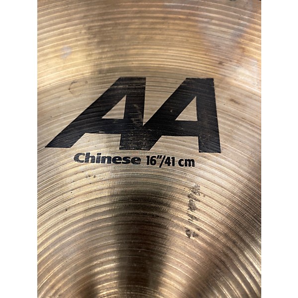 Used SABIAN 16in AA Chinese Cymbal