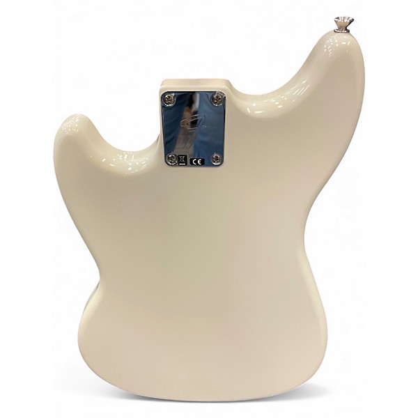 Used Fender Mustang Bass Alpine White Electric Bass Guitar