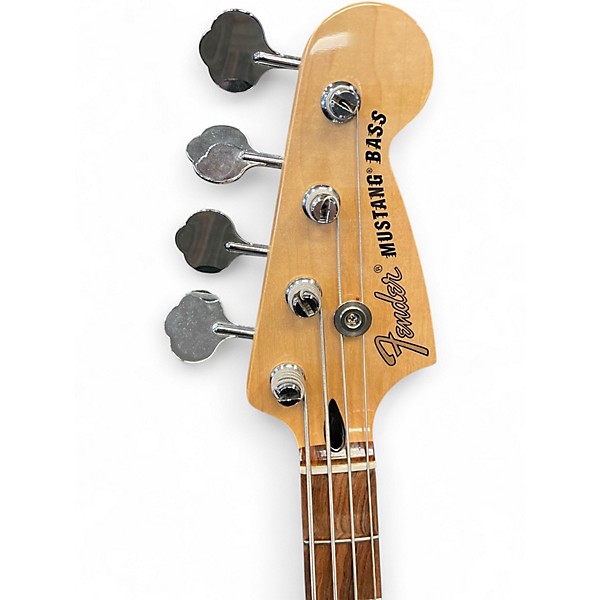 Used Fender Mustang Bass Alpine White Electric Bass Guitar