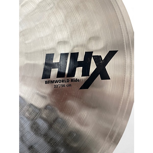 Used SABIAN 22in HHX BFMWORLD RIDE Cymbal