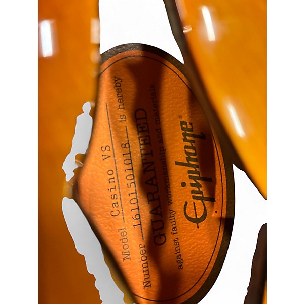 Used 2016 Epiphone Casino Hollowbody Vintage Sunburst Hollow Body Electric Guitar