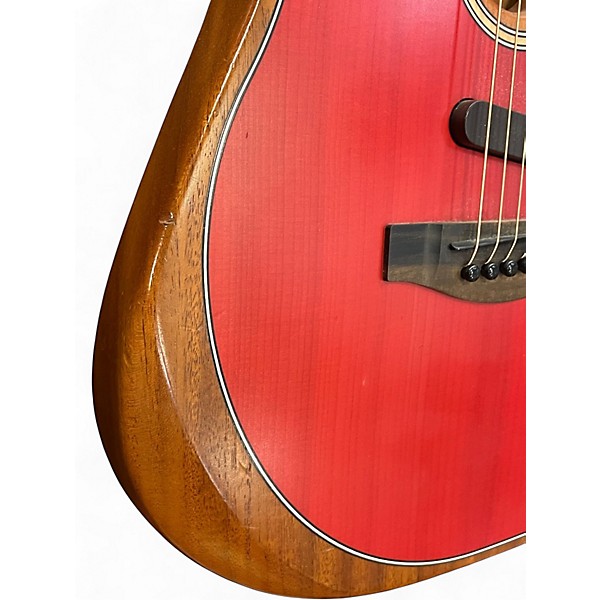 Used Fender American Acoustasonic Stratocaster Dakota Red Acoustic Electric Guitar