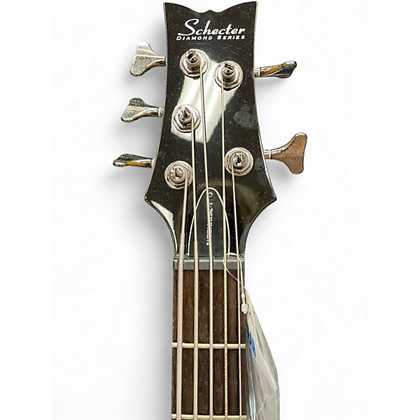 Used Schecter Guitar Research Raiden Special 5 String Trans Red Electric Bass Guitar