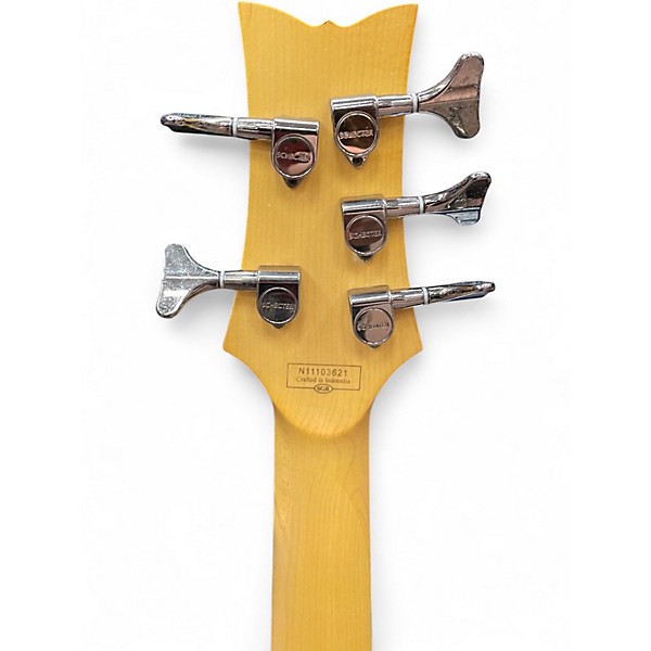 Used Schecter Guitar Research Raiden Special 5 String Trans Red Electric Bass Guitar