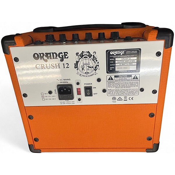 Used Orange Amplifiers Crush 12 Guitar Combo Amp