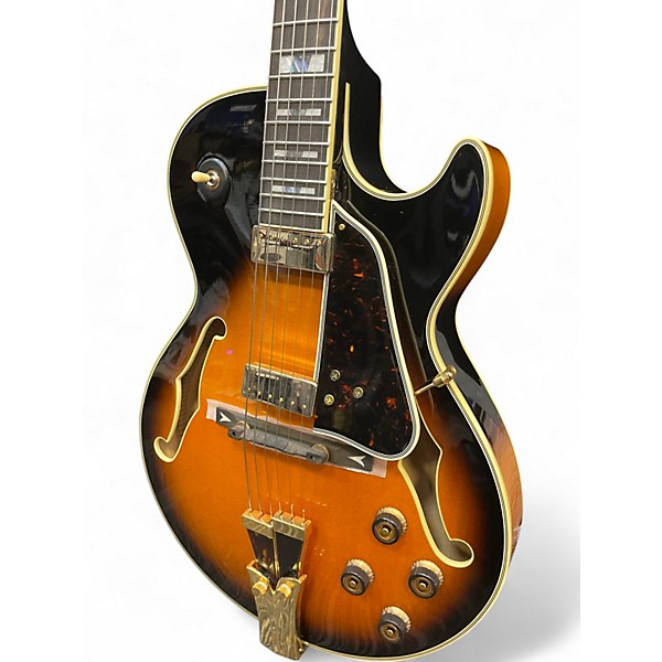 Used Ibanez GB10SE  Brown Sunburst Hollow Body Electric Guitar