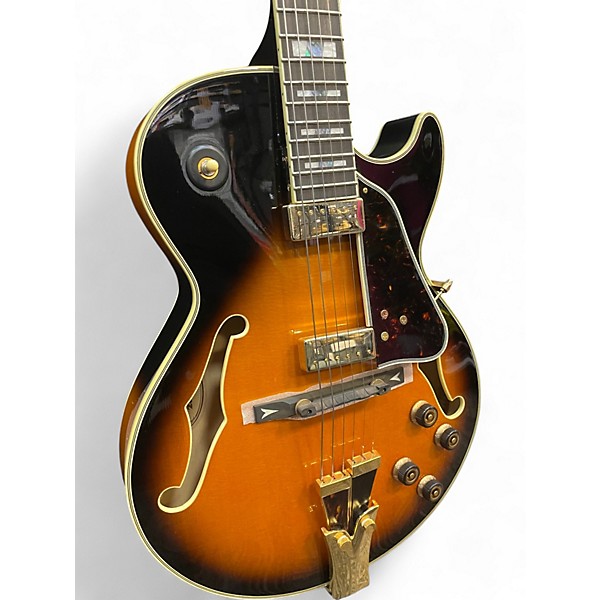 Used Ibanez GB10SE  Brown Sunburst Hollow Body Electric Guitar