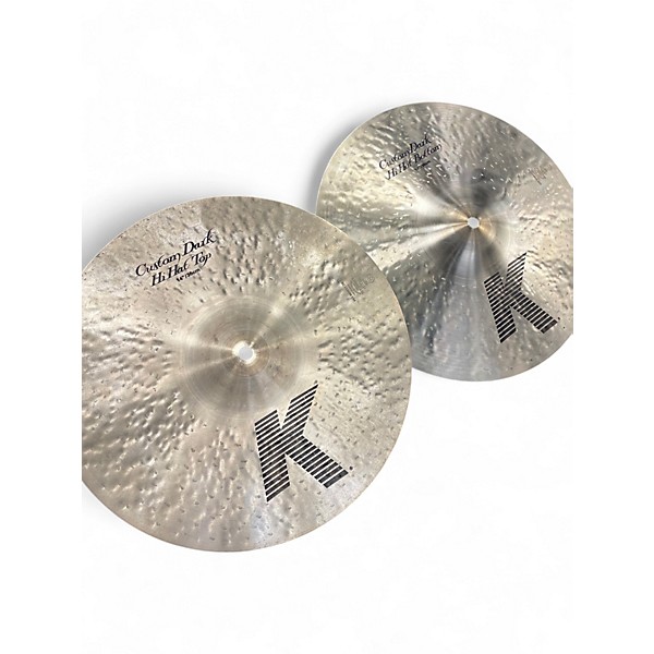 Used Zildjian 14in K Custom Dark Hi Hat Pair Cymbal