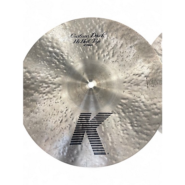 Used Zildjian 14in K Custom Dark Hi Hat Pair Cymbal