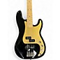Used Fender Deluxe Series Precision Bass Special Black and Gold Electric Bass Guitar