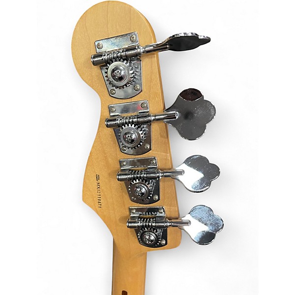 Used Fender Deluxe Series Precision Bass Special Black and Gold Electric Bass Guitar