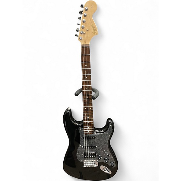 Used Squier Affinity Stratocaster Montego Black Metallic Solid Body Electric Guitar