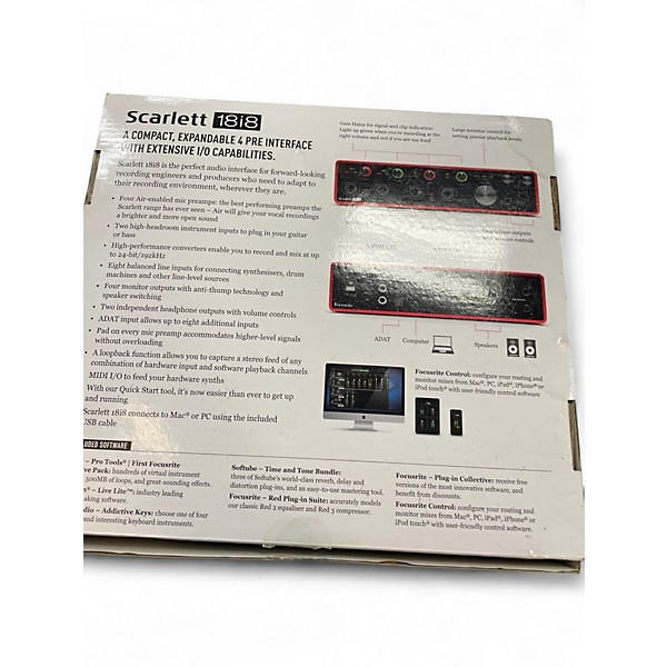 Used Focusrite SCARLET 18I8 Audio Interface