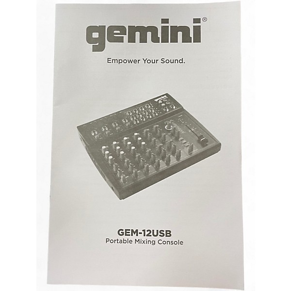 Used Gemini GEM-12USB Digital Mixer