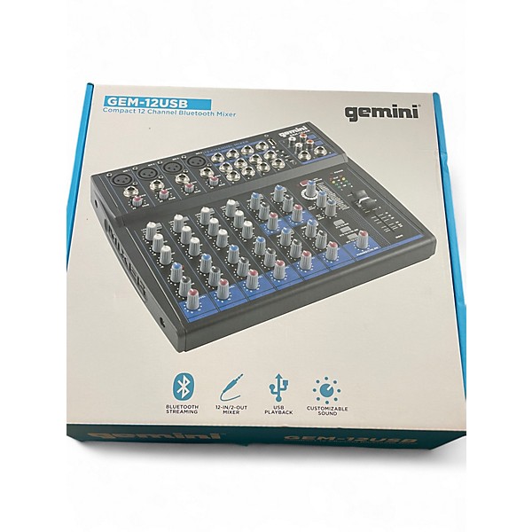 Used Gemini GEM-12USB Digital Mixer