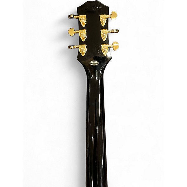 Used Epiphone Les Paul Custom Blackback Pro Antique Ivory Solid Body Electric Guitar