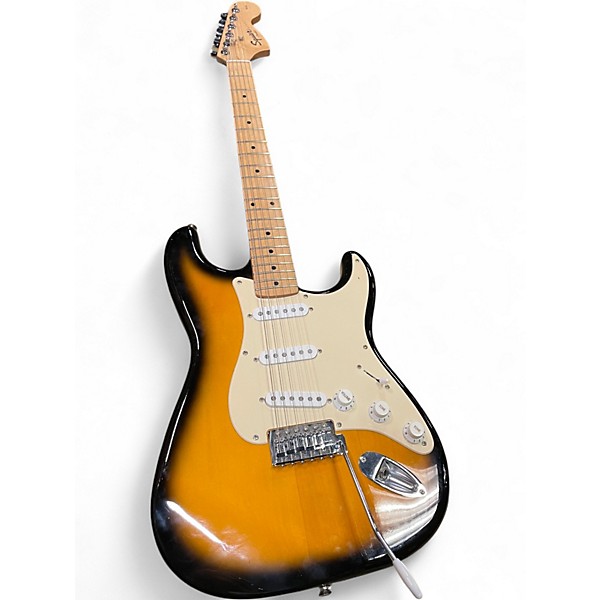 Used Squier Affinity Stratocaster 2 Tone Sunburst Solid Body Electric Guitar
