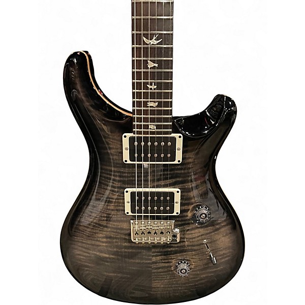 Used PRS Custom 24 10 Top CHARCOAL BURST Solid Body Electric Guitar