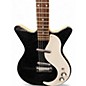 Used Danelectro 59 MJ Black Metal Flake Solid Body Electric Guitar