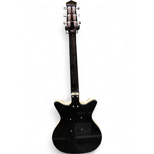 Used Danelectro 59 MJ Black Metal Flake Solid Body Electric Guitar