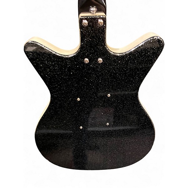 Used Danelectro 59 MJ Black Metal Flake Solid Body Electric Guitar