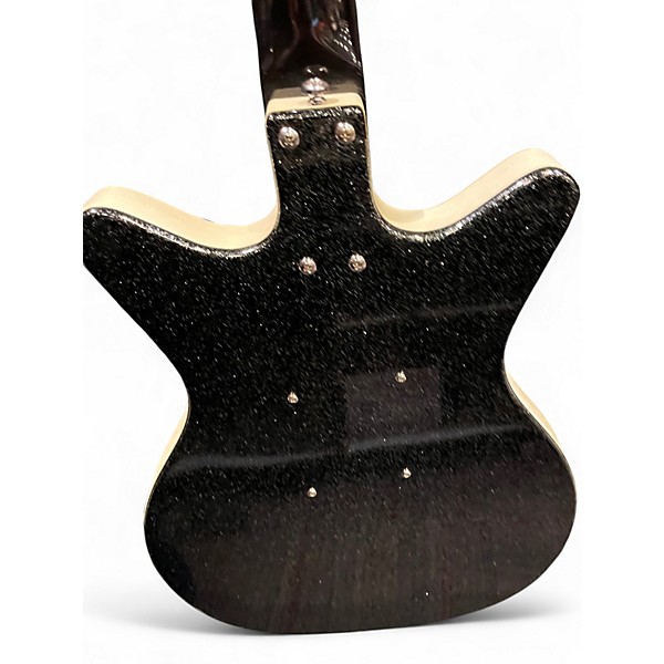 Used Danelectro 59 MJ Black Metal Flake Solid Body Electric Guitar